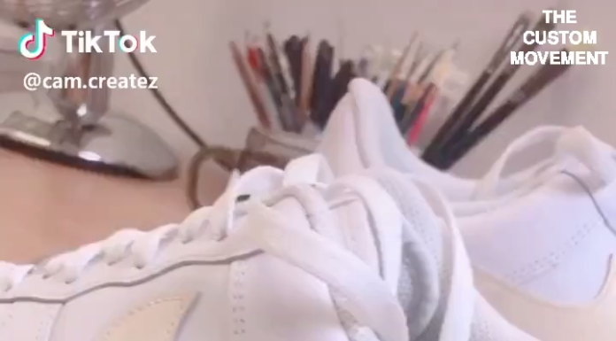 nike air force ones womens : Custom Sneaker Art Customization Video By Tik Tok Artists (Custom Nike, Vans, Adidas, Air Force One)