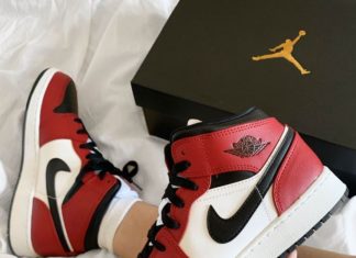 nike air jordan 1 : Jordan 1 Mid -Chicago Toe-