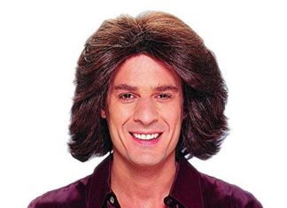 publix dress code : Franco-American Novelty Co – Feathered 70s Men’s Brown Wig (One Size)