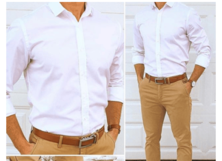 semi formal dress code : khaki pants outfit men
