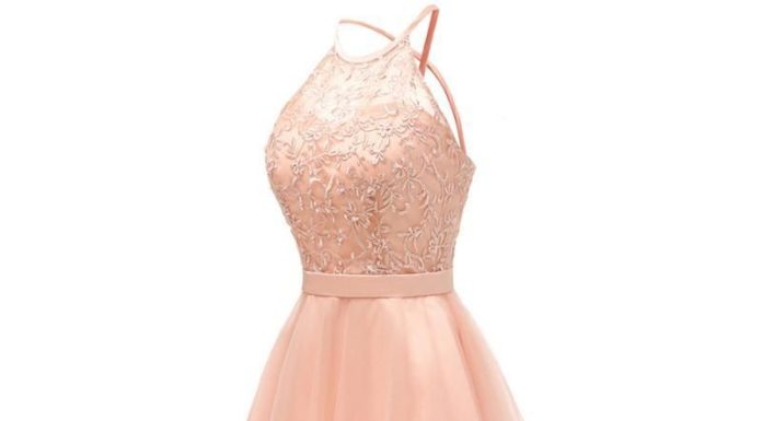 cocktail dress code : Sunvary Summer 2018 Women Lace Party Dress Plus Size Halter-neck Sleeveless Short Sexy Cocktail Dress Backless Night Club Dress – orange pink / 14