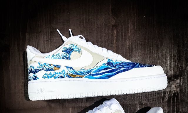 nike air force 1 red : Nike Air Force 1 ‘The Great Wave off Kanagawa’ | THE CUSTOM MOVEMENT
