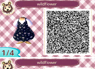 animal crossing dress qr codes : ACNW QR: helloxcutiee wildflower