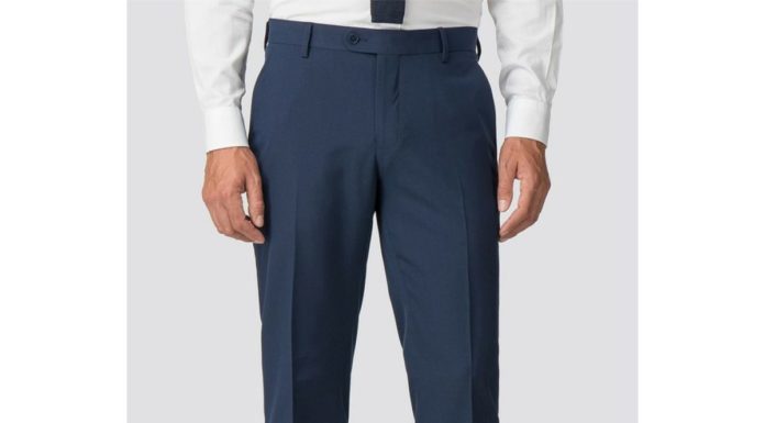 formal dress code : Racing Green Blue Bright Blue Slim Fit Trousers In 38r