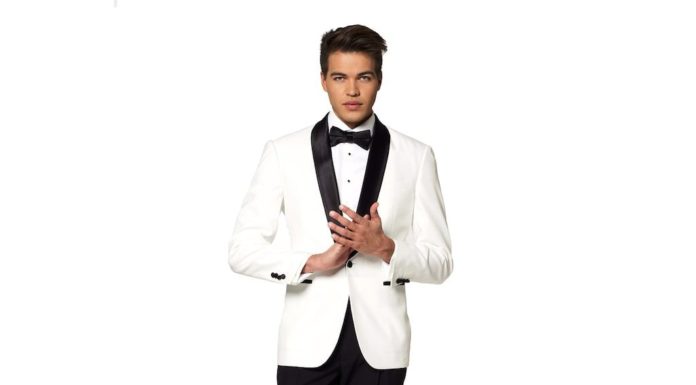 kohls dress code : Men’s OppoSuits Slim-Fit Pearly White Tuxedo, Size: 50 – Regular
