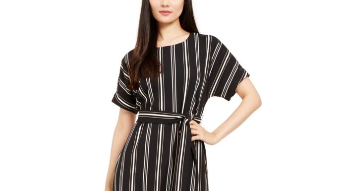 macys dress code : Alfani Striped Belted-Waist Dress, Created for Macy’s & Reviews – Dresses – Women – Macy’s