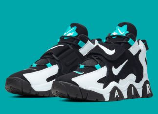 nike air barrage mid : Nike Air Barrage Black White Aqua AT7847-001 Release Date | SneakerNews.com