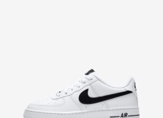 nike air force 1 black and white : Nike Air Force 1 Big Kids’ Shoe (White)