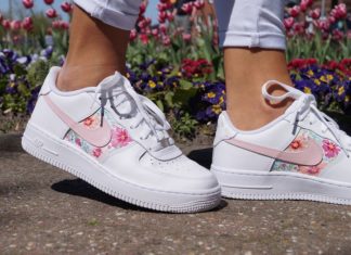 nike air force 1 high top : AF1 ‘Spring Flowers’ | THE CUSTOM MOVEMENT