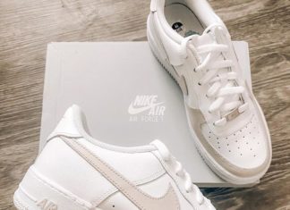 nike air force 1 off white : ‘Beige’ Custom Air Force 1