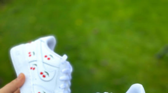 nike air force 1 womens white : Hand Painted Custom Nike Air Force 1 Low Cherry Air Force Custom Sneakers Custom Trainers Made to Order