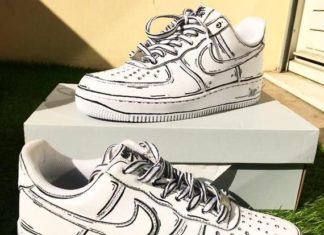 nike air force one : Custom Nike Air Force 1 Cartoon