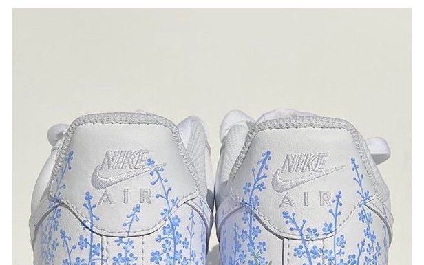 nike air force 1s : painted air force 1 flowers