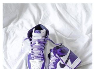 nike air jordan 1 : purple jordans shoes