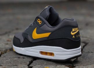 nike air max 1 : Nike Air Max 1 – Grey – Black – Laser Orange – SneakerNews.com