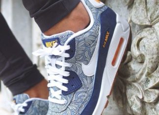 nike air max 90 mens : Où acheter la Nike Air Max 90 x Liberty “Dark Blue Crown” ?