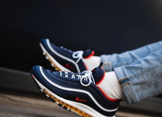 nike air max 97 mens : @insidesneakers • Nike Air Max 97 Midnight Navy / Red • 921826-403