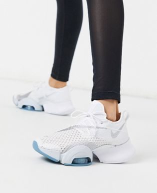 nike air zoom superrep : Nike Training Air Zoom SuperRep trainers in white and silver | ASOS