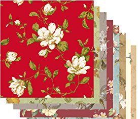 publix dress code : Paper Pack (24sh 6″x6″) Bright Flowers FLONZ Vintage Paper for Scrapbooking and Craft