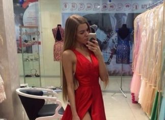 red dress discount code : Red Prom Dress with side Slit Prom Dress 2021 Long Prom Dress with Split Front MA128