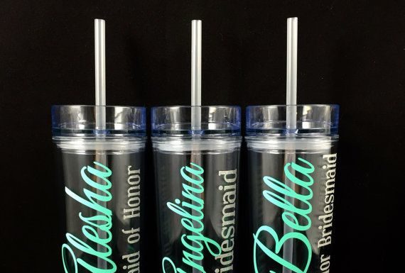starbucks dress code 2021 : Bridesmaid Gift Skinny Tumbler with Dots, Personalized Water bottle, Bridal Party Gift, Wedding Party Tumbler Personalized Cup with Straw