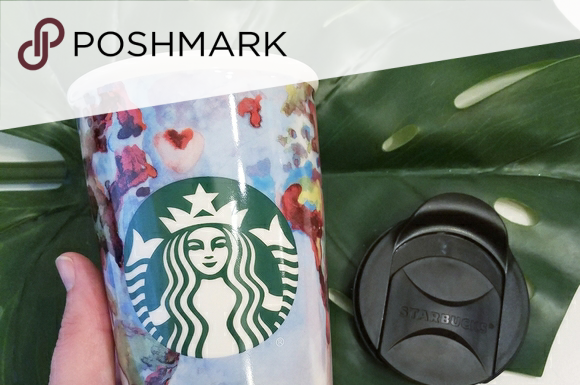 starbucks dress code : Starbucks Watercolor World Ceramic Travel Mug 2015