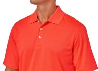 top golf dress code : Walter Hagen Men’s Essentials Textured Golf Polo