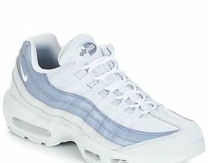white nike air max : Nike AIR MAX 95 ESSENTIAL men’s Shoes (Trainers) in White