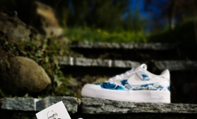 white nike air max : Nike Air Force 1 ‘The Great Wave off Kanagawa’ | THE CUSTOM MOVEMENT