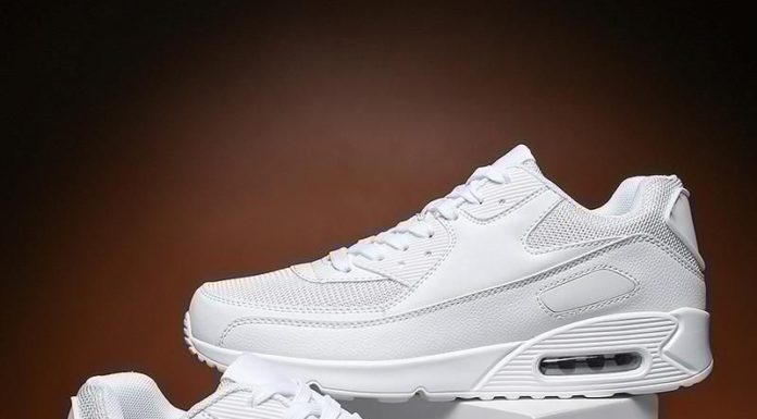 white nike air max : Sneakers Légers Unisexes – Noir & Bleu