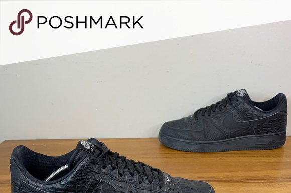nike air force 1 07 lv8 : Nike Air Force 1 Low 07 LV8 Black Croc Mens 10.5