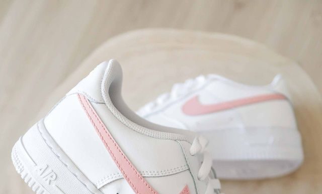 nike air force 1 pink : Nike Air Force 1 Color Swoosh – Pink