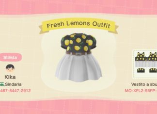 animal crossing dress qr codes : Fresh Lemons Outfit acnh
