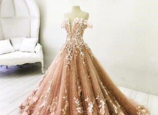 dress up time princess codes : Lace Embroidery Off Shoulder Tulle Ball Gown Wedding Dresses