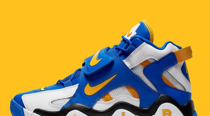nike air barrage mid : The Nike Air Barrage Mid Appears In Classic Rams Colors