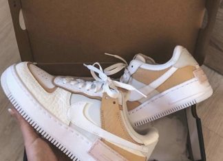nike air force 1 : Beige Air Force Shadow Customs