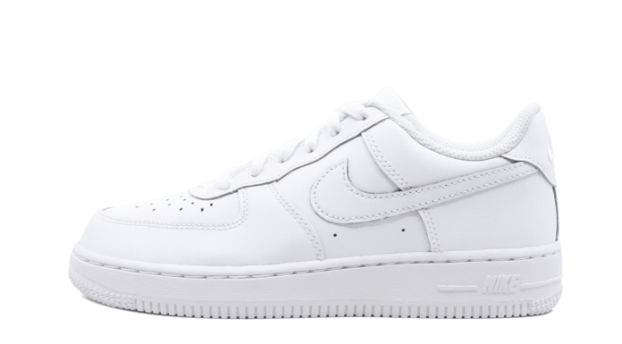 nike air force 1 white : Nike Force 1 (PS) ‘White on White’ Shoes – Size 13.5C