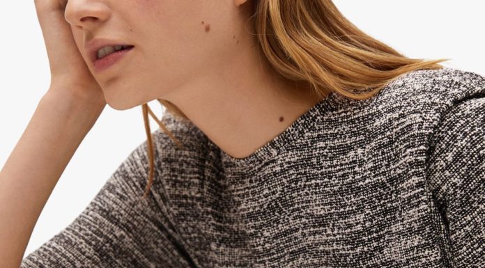 smart casual dress code : Mango Textured Cotton Shift Dress, Black