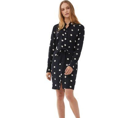 walmart dress code : Free Assembly Women’s Button-Down Shirtdress