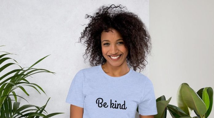 white nike air max : Be Kind Unisex T-Shirt – Heather Blue / M