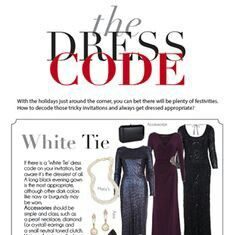 white tie dress code : Women’s dress code from white tie to business casual